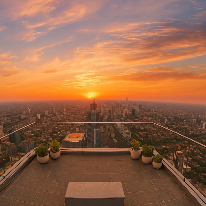 Up at Thamrin Nine Observatory Deck in Jakarta photo 2